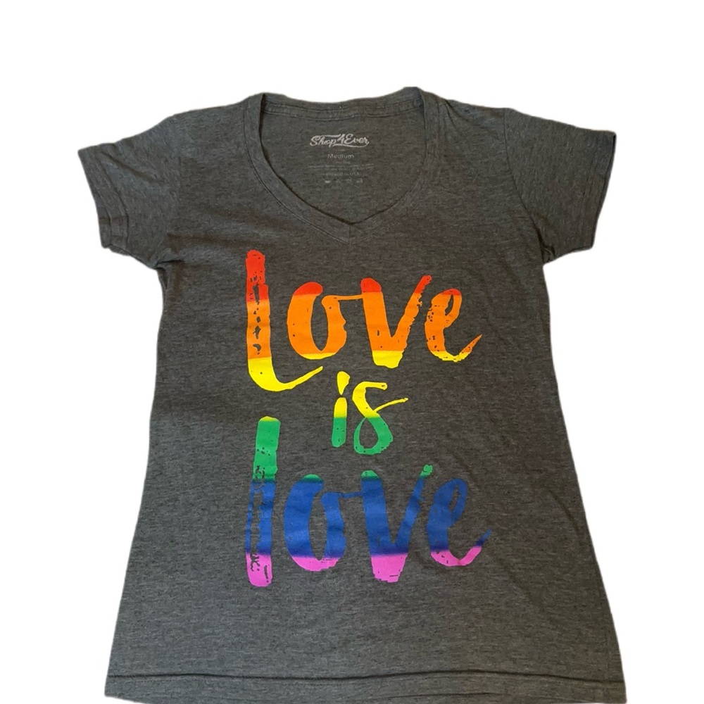 Women’s T-Shirt - Love is Love Design - Size Medium